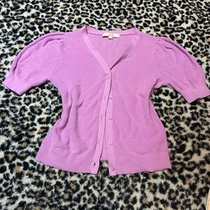 LOFT Lilac V-Neck Sweater